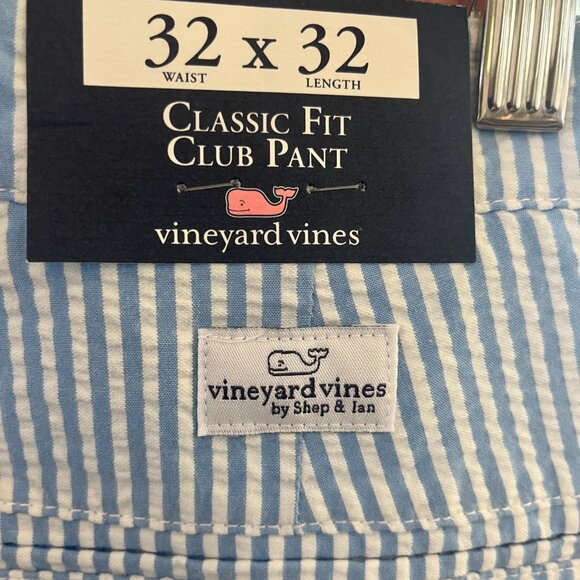 Men's seersucker Vinyard Vines pants - Picture 3 of 4